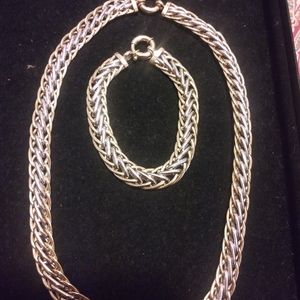 Necklace and matching bracelet